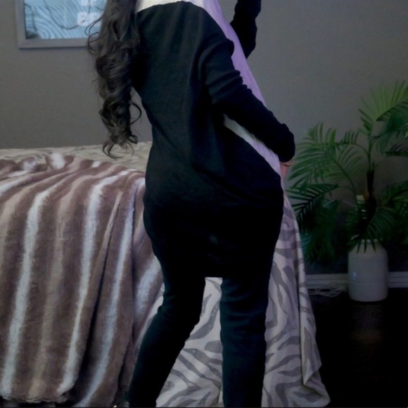 MASON Cashmere / silk black and beige light sweater SO SOFT! - Picture 4 of 7